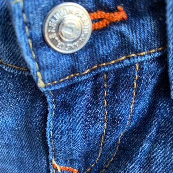 True Religion Boot Cut Jeans - with orange stitch detailing. Size: 4T - Picture 4 of 4